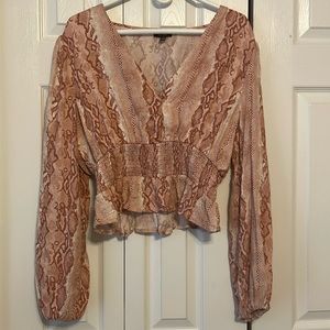 Nordstrom Snake Print Top